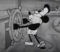 Mickey Mouse as Steamboat Willie